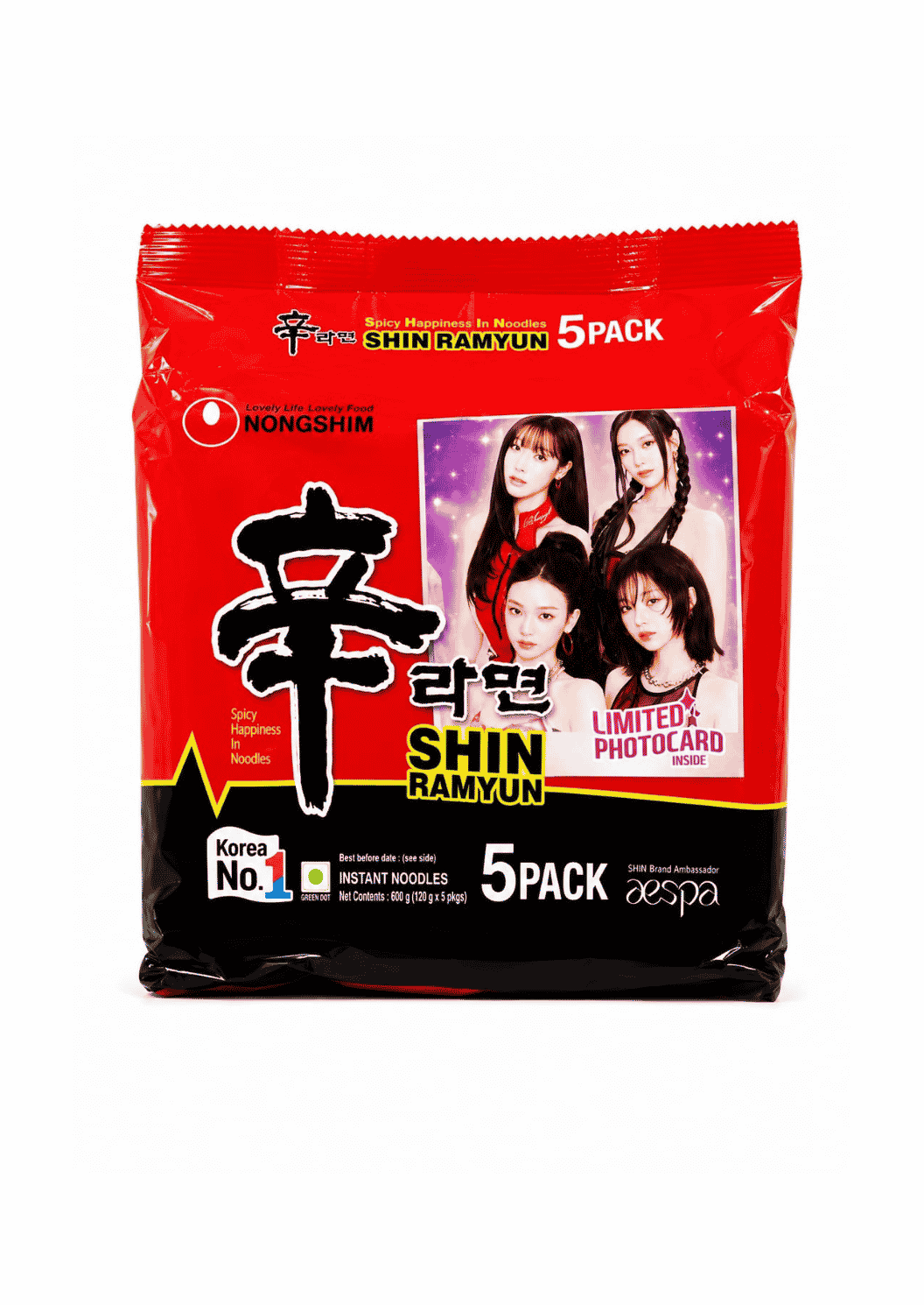 Nongshim Shin Ramyun, 5 Pack