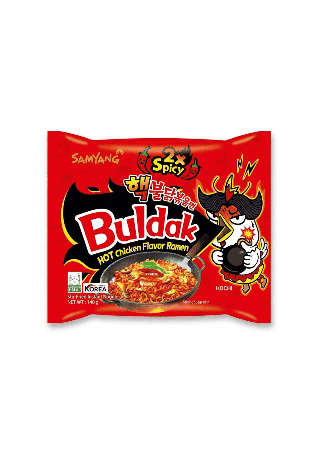 Samyang Buldak Hot Chicken Flavor Ramen 2X Spicy, 140 g