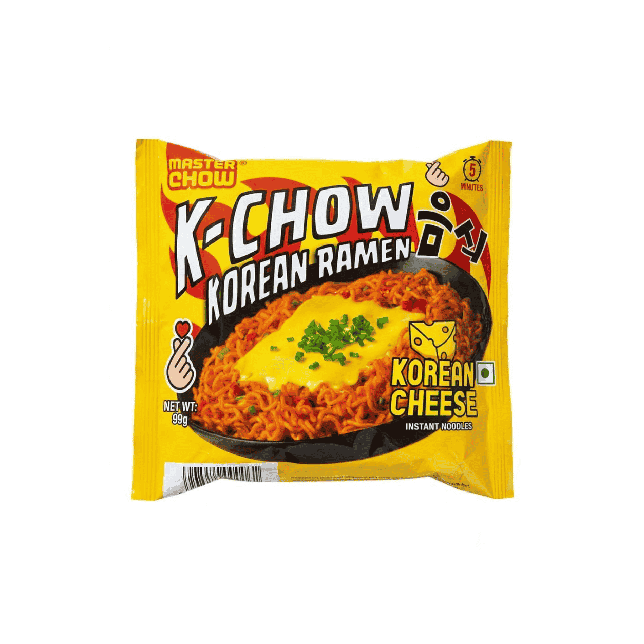 Master Chow, K-Chow, Korean Ramen, Korean Cheese, 99g