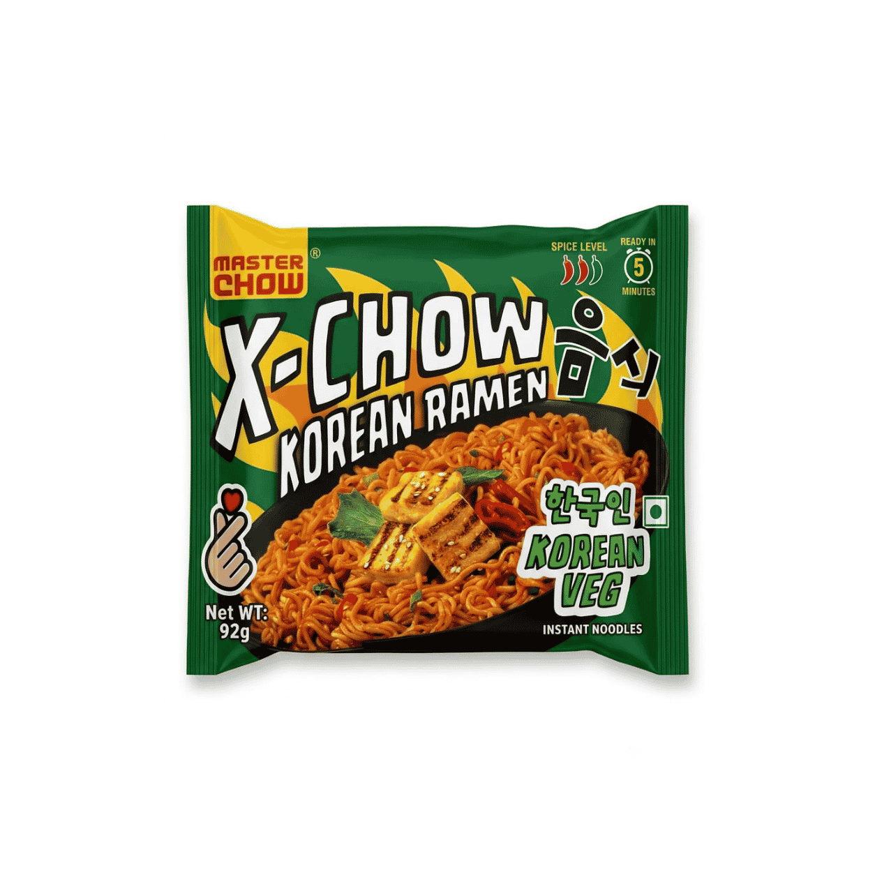 Master Chow, K-Chow, Korean Ramen, Korean Veg, 92g