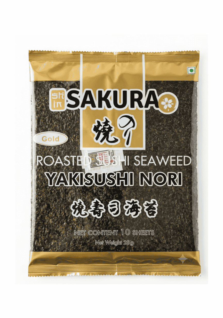 Sakura, Roasted Sushi Seaweed, Yakisushi Nori, 10 Sheets, 28g