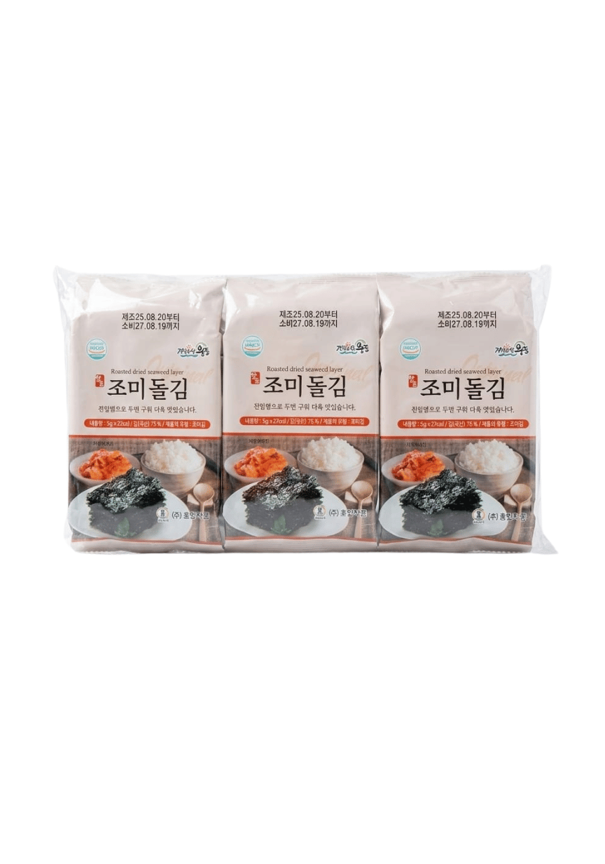 Jomi Dol Gim, Seasoned Roasted Dried Seaweed, Pack of 9, 260g