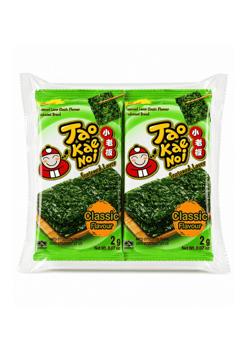 Tao Kae Noi, Seasoned Laver, Classic Flavour, 16g (2gx8)