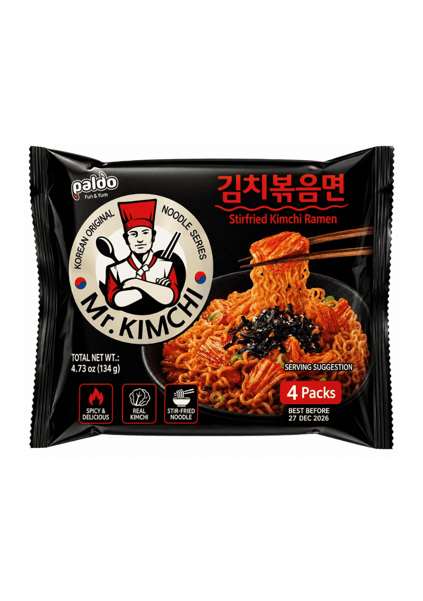 Paldo, Stirfried Kimchi Ramen, 134