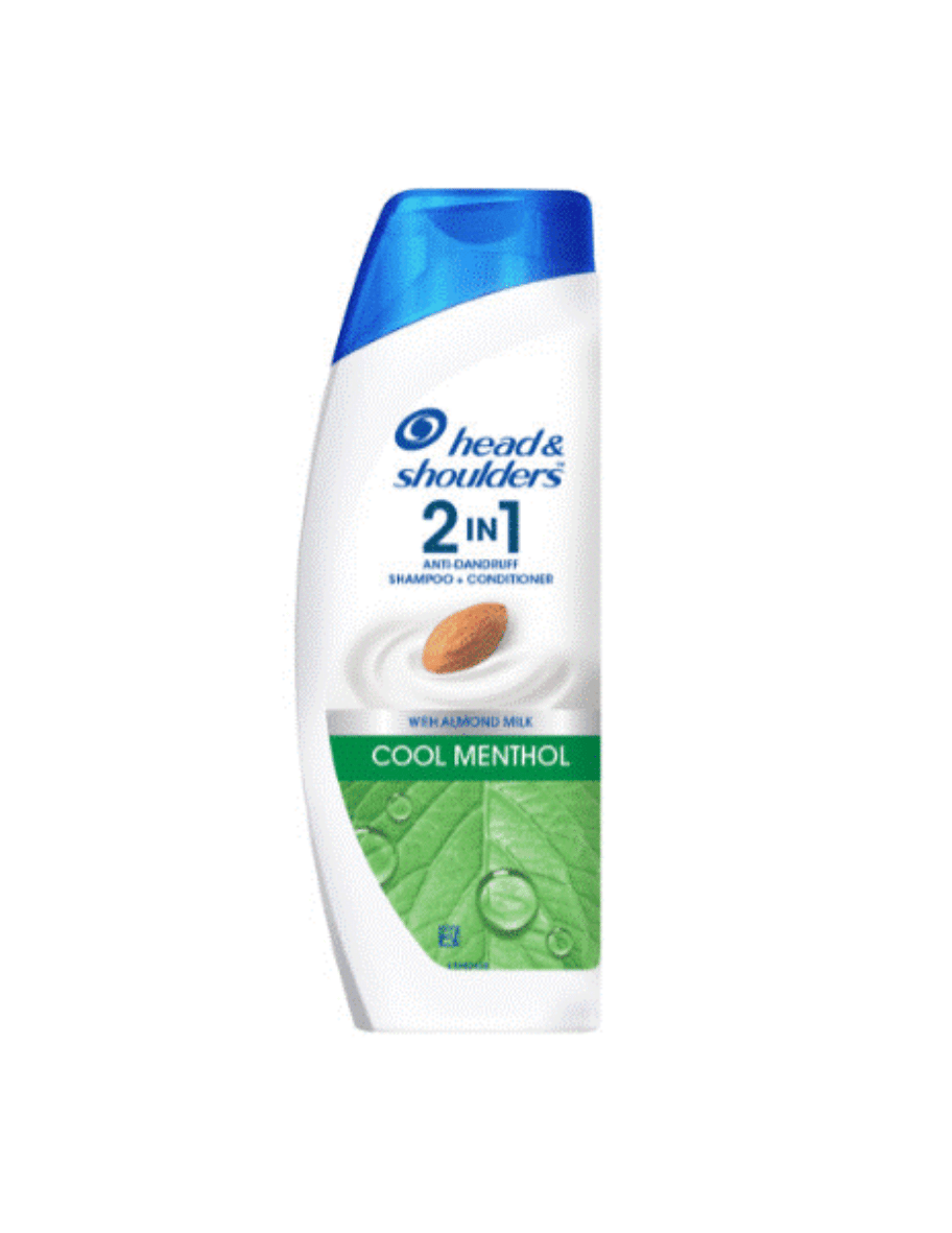 Head & Shoulders 2in1 Anti-Dandruff Shampoo + Conditioner with Almond Milk- Cool Menthol, 180ML
