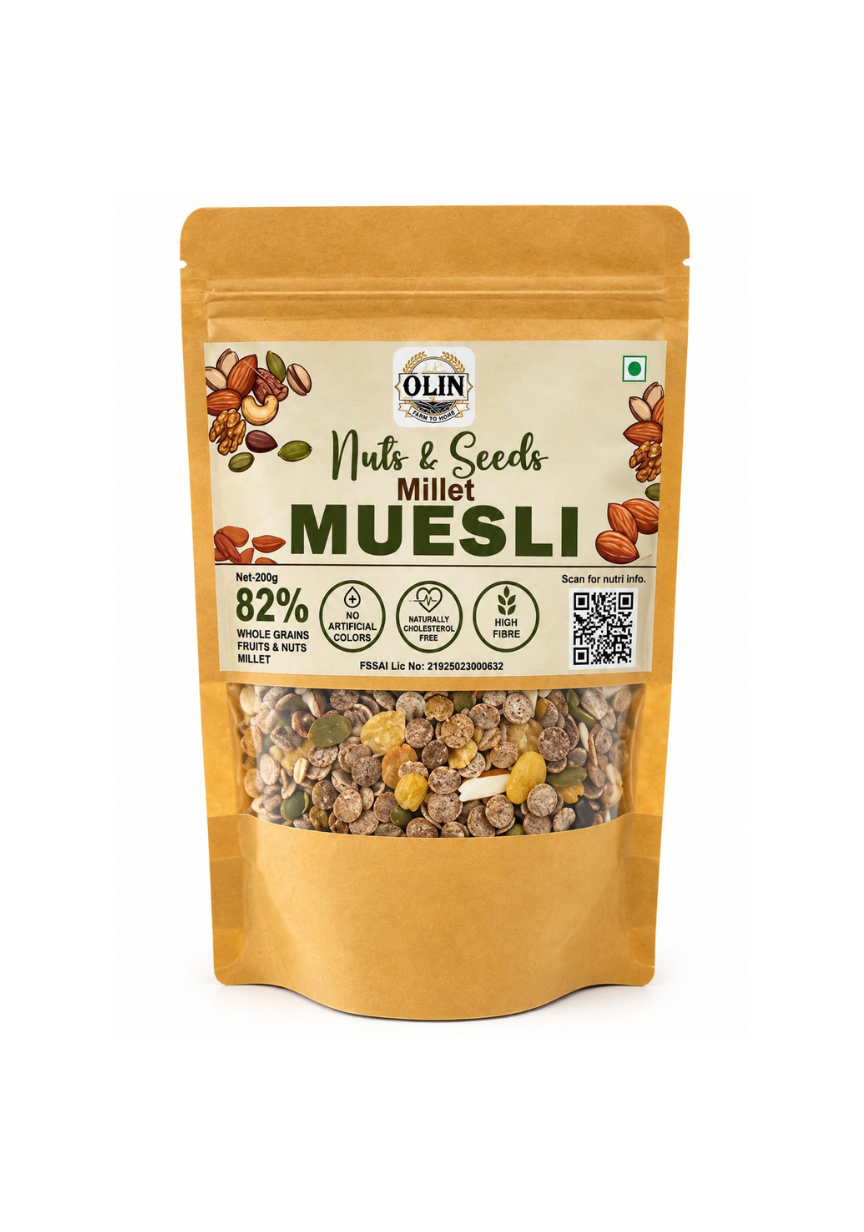 Olin, Nuts & Seeds Millet Muesli, 200g