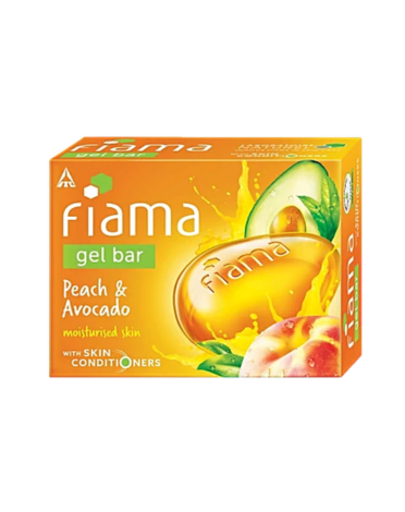 Fiama Peach & Avocado Gel Bar - For Moisturised Skin, With Skin Conditioners, 75 g