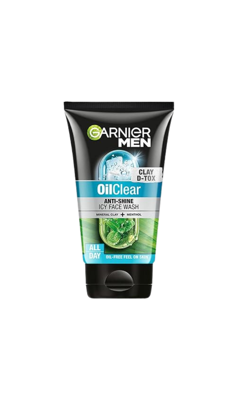 Garnier Men Oil Clear Icy Face Wash (Mineral + Menthol) 50g