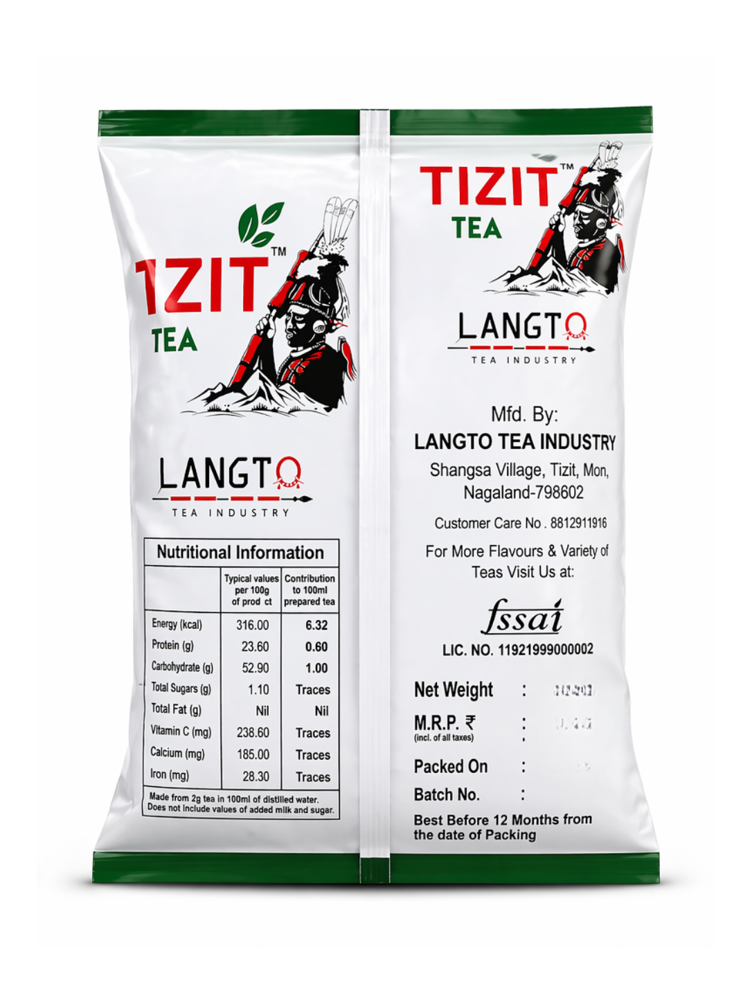 Langto, Tizit Tea, 250g