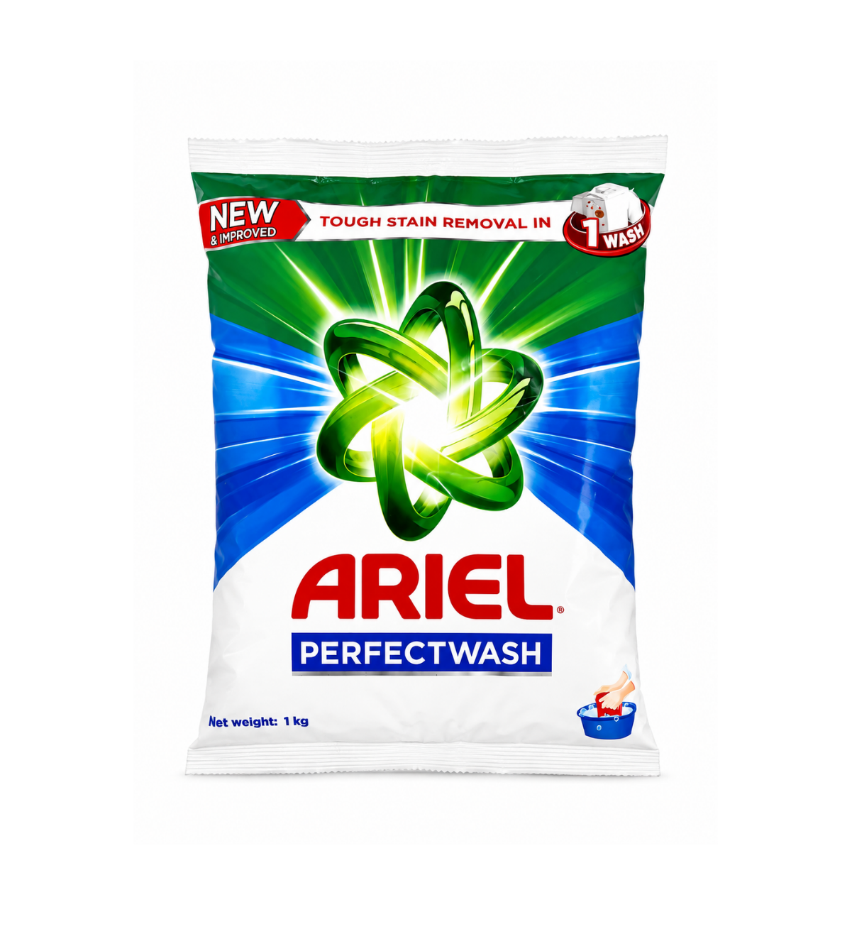 Ariel Perfectwash Tough Stain Removal in 1 Wash, 1 Kg