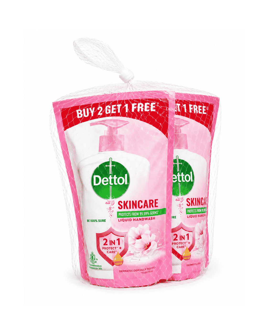 Dettol Skincare Liquid Handwash 3 x 175ml (Buy 2 Get 1 Free)