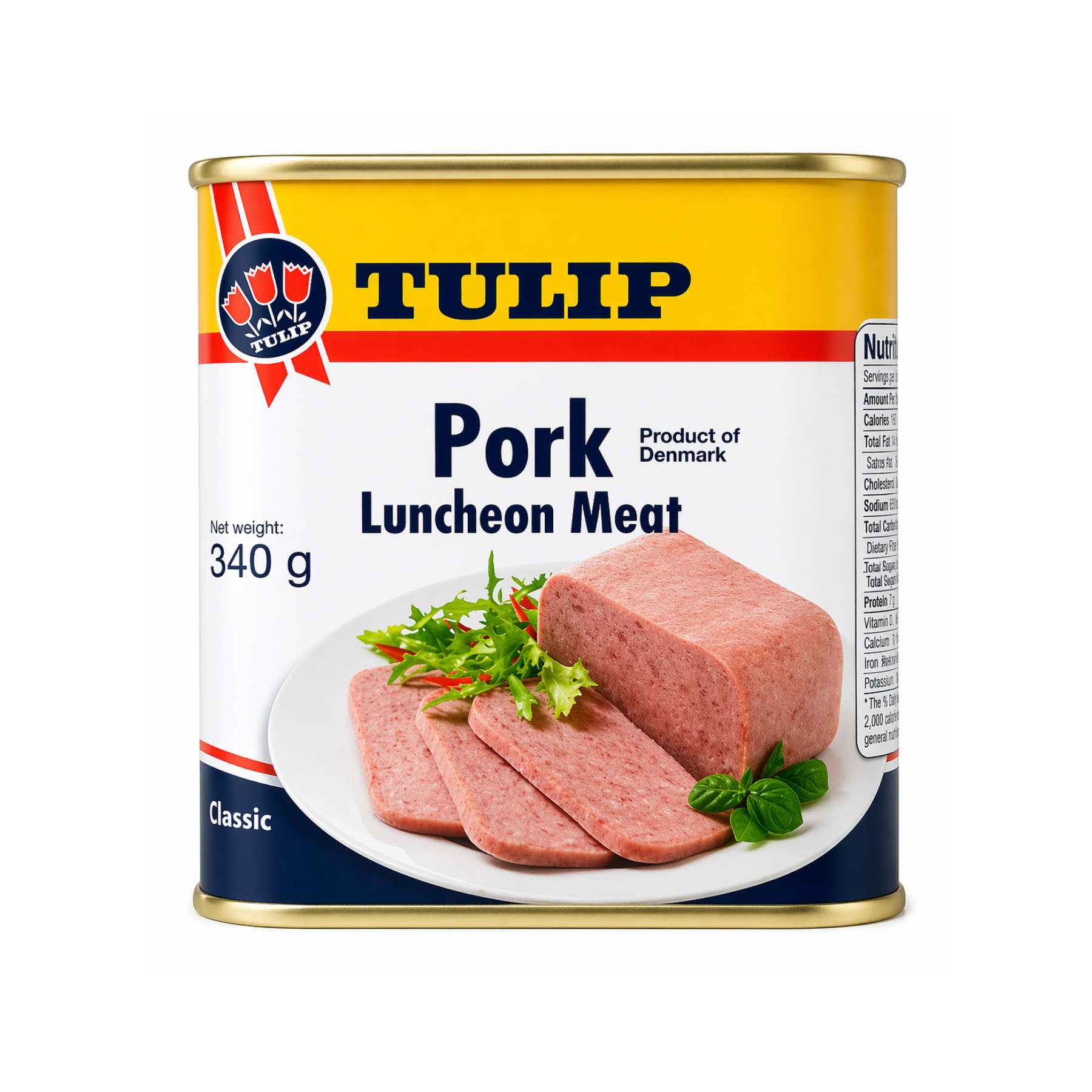 Tulip - Pork Luncheon Meat, Product of Denmark- 340 g