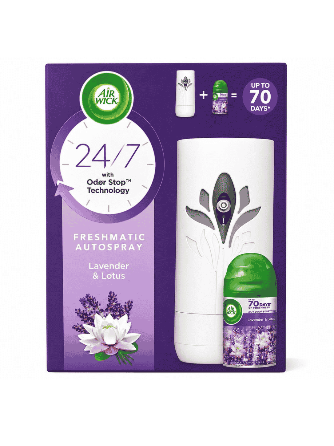 Air Wick Freshmatic Autospray, Lavender & Lotus with Refill 250 ML