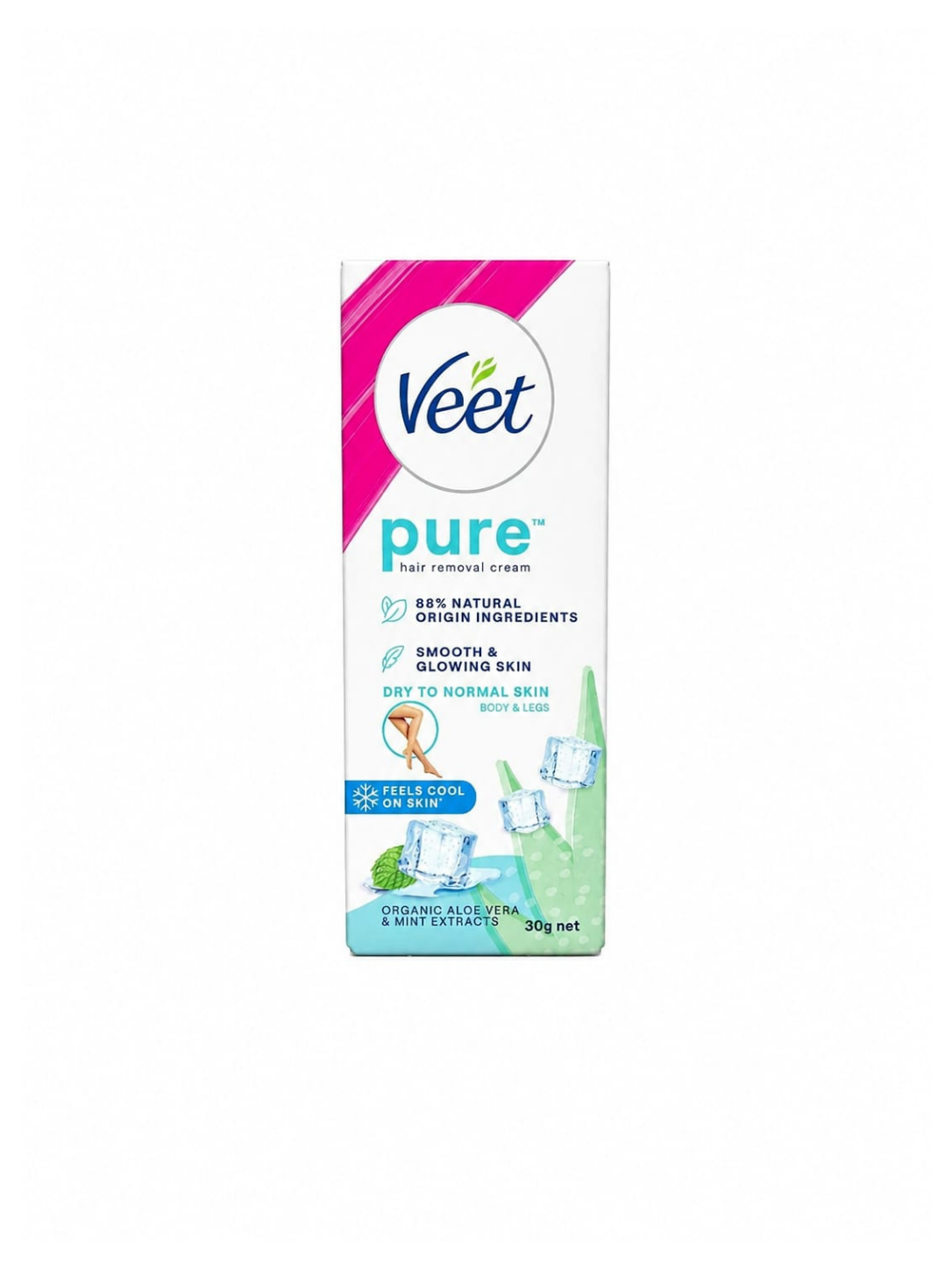 Veet Pure Hair Removal Cream Aloe Vera & Mint Extracts 30g