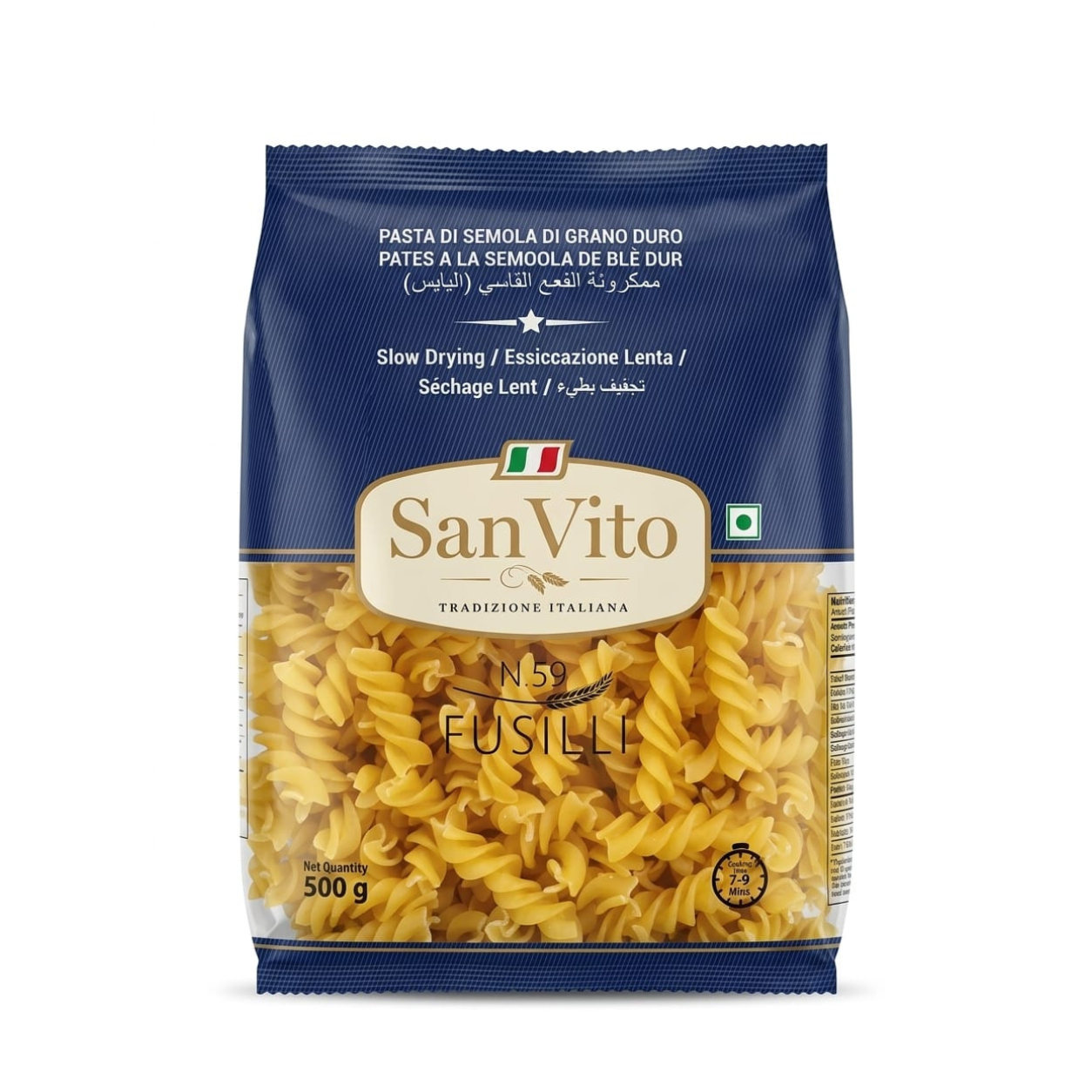 San Vito, Durum Wheat Semolina Pasta (Tradizione Italiana) N.59, 500g