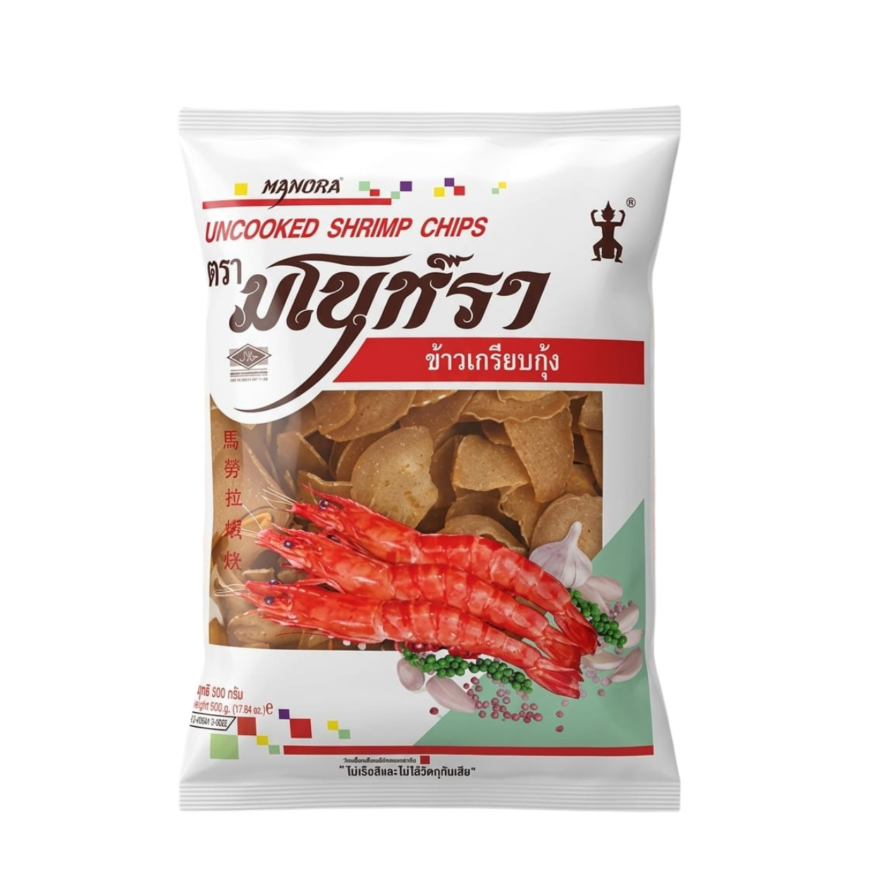 Manora Uncooked Shrimp Chips, 500g