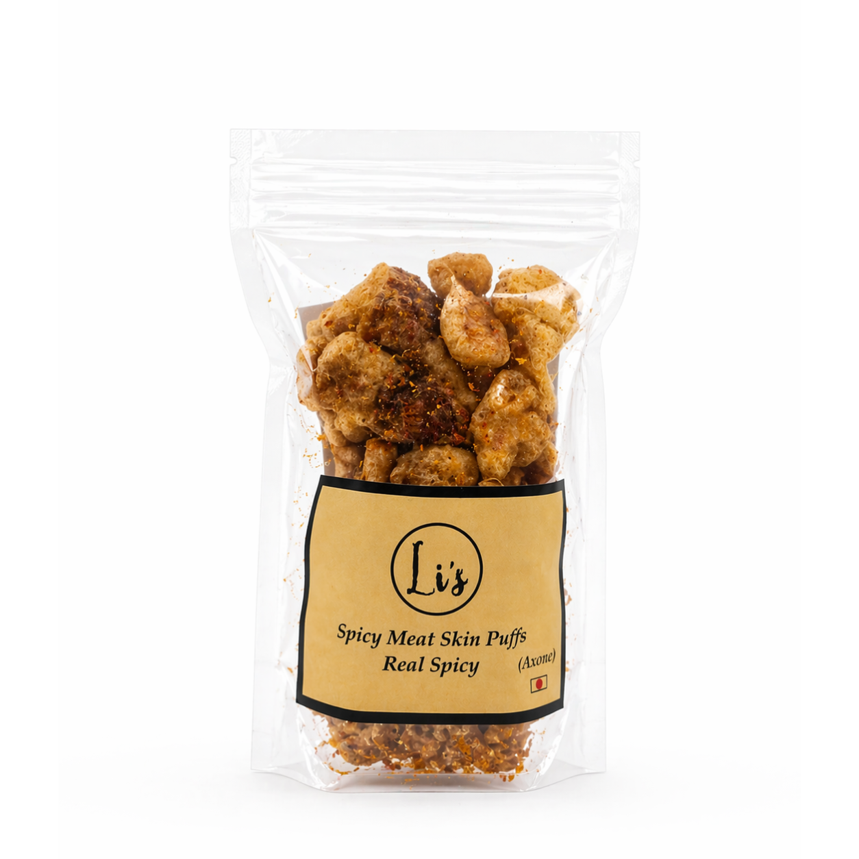 Li's, Spicy Meat Skin Puffs Real Spicy (Axone), 50gm