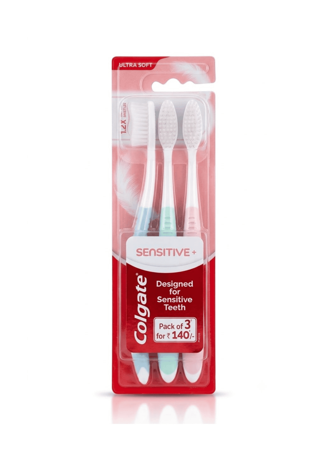 Colgate Ultra Soft Sensitive+ Designed for Sensitive Teeth (Pack of 3)