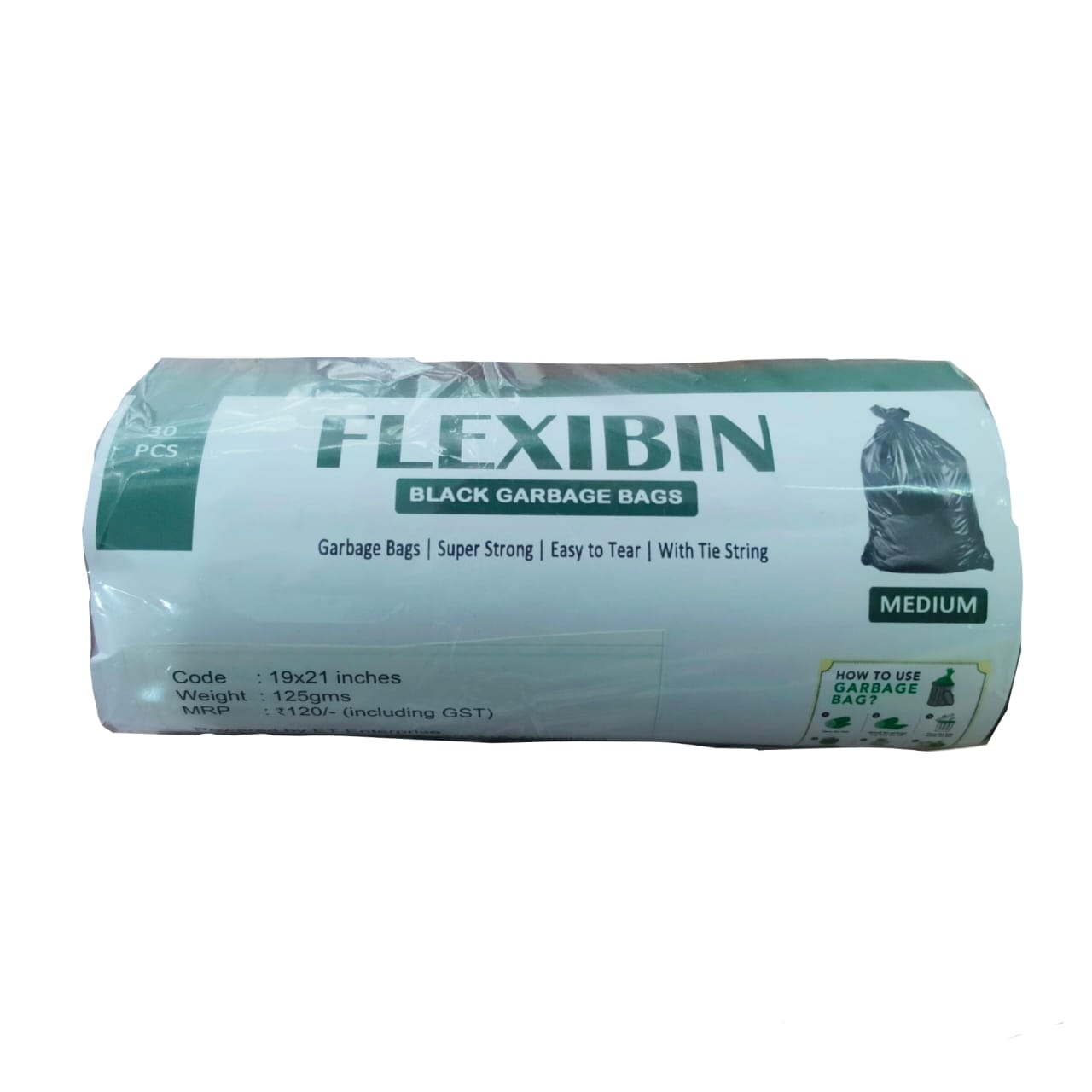 Flexibin, Garbage Bags, Medium, 30pcs