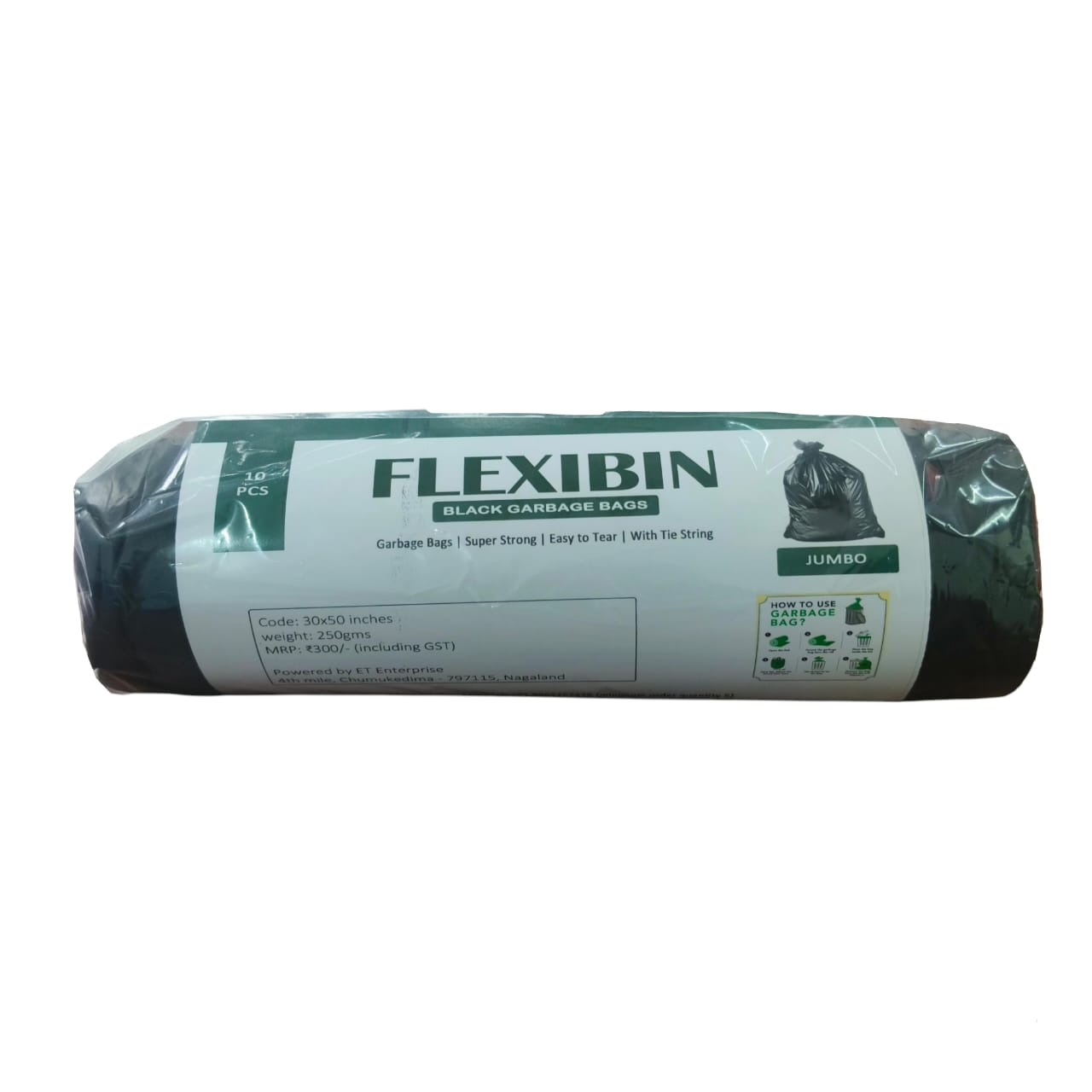 Flexibin, Garbage Bags, Jumbo, 10pcs