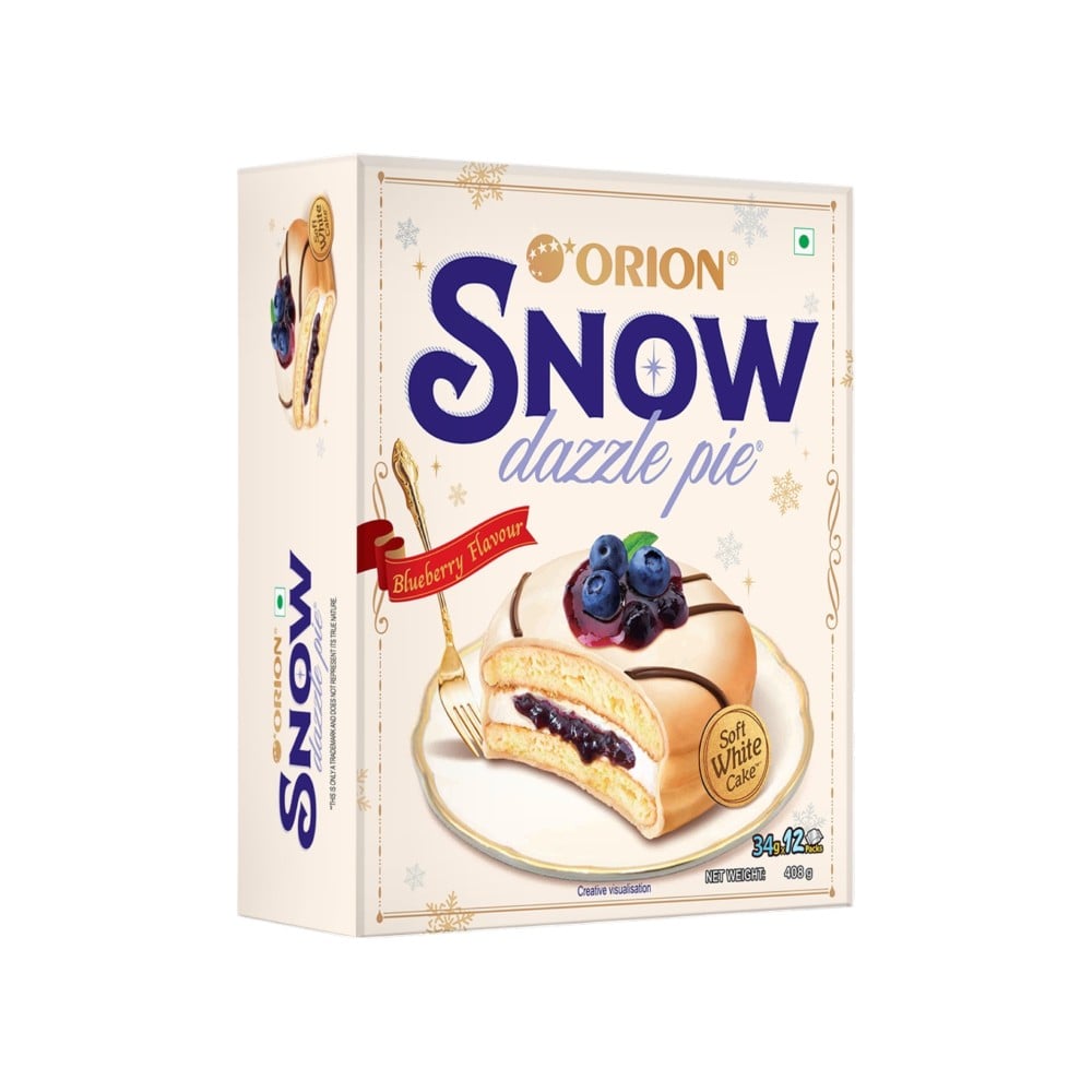 Orion Blueberry Snow Dazzle Choco Pie - 408 g