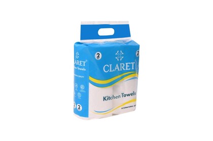 Claret Kitchen Towel - 2Ply 2 Roll