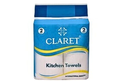 Claret Kitchen Towel - 2Ply 2 Roll