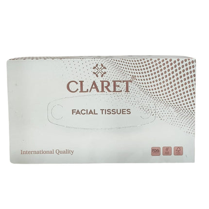 Claret Facial Tissues - 2 Ply, 100 N