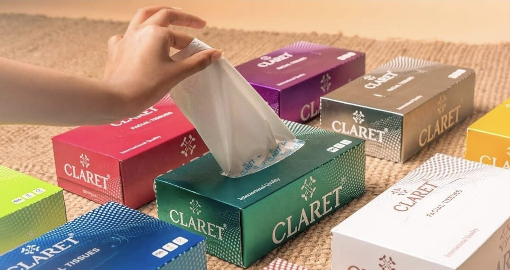 Claret Facial Tissues - 2 Ply, 100 N