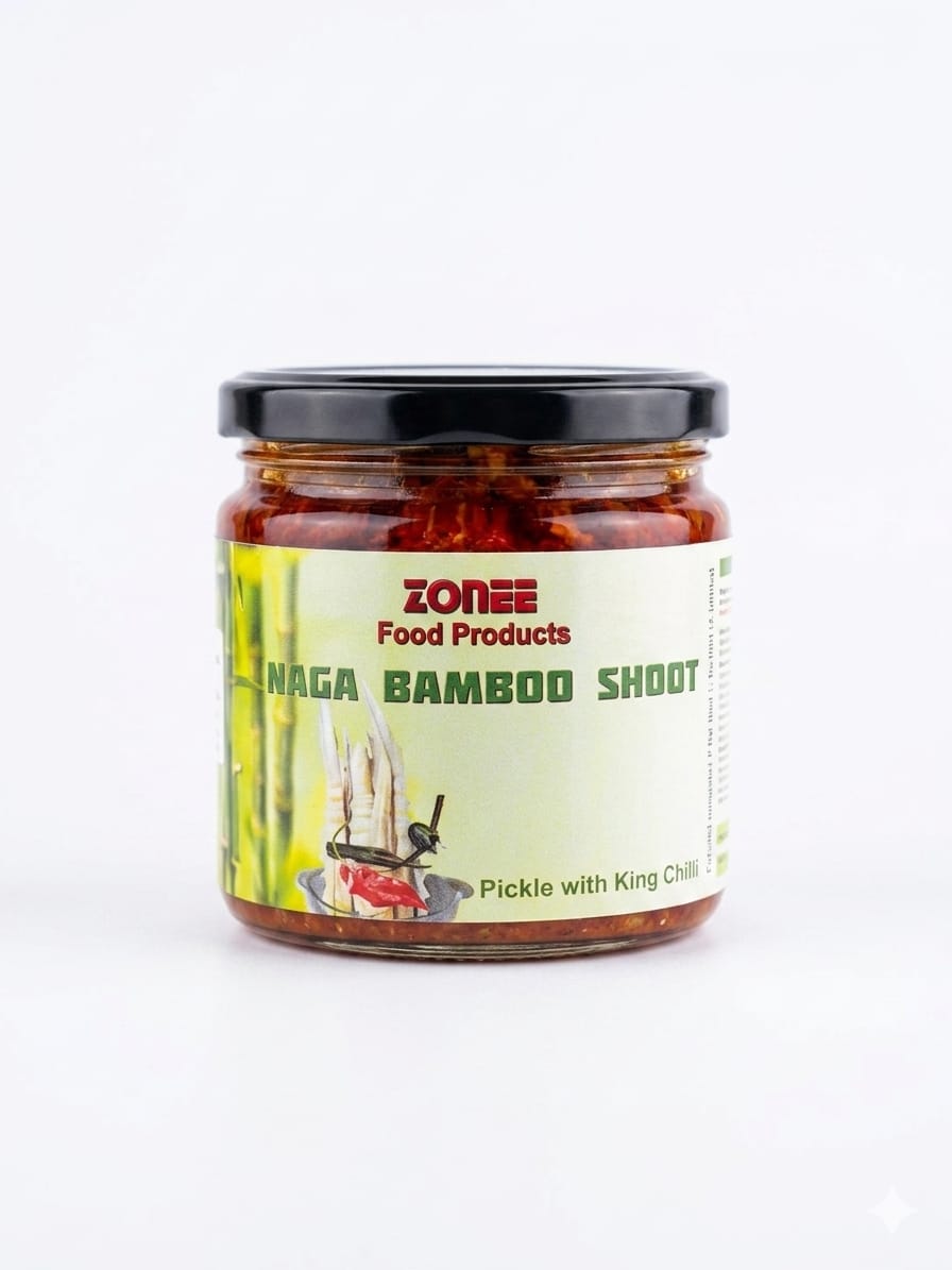 Zonee Naga Bamboo Shoot Pickle with King Chilli, 100g
