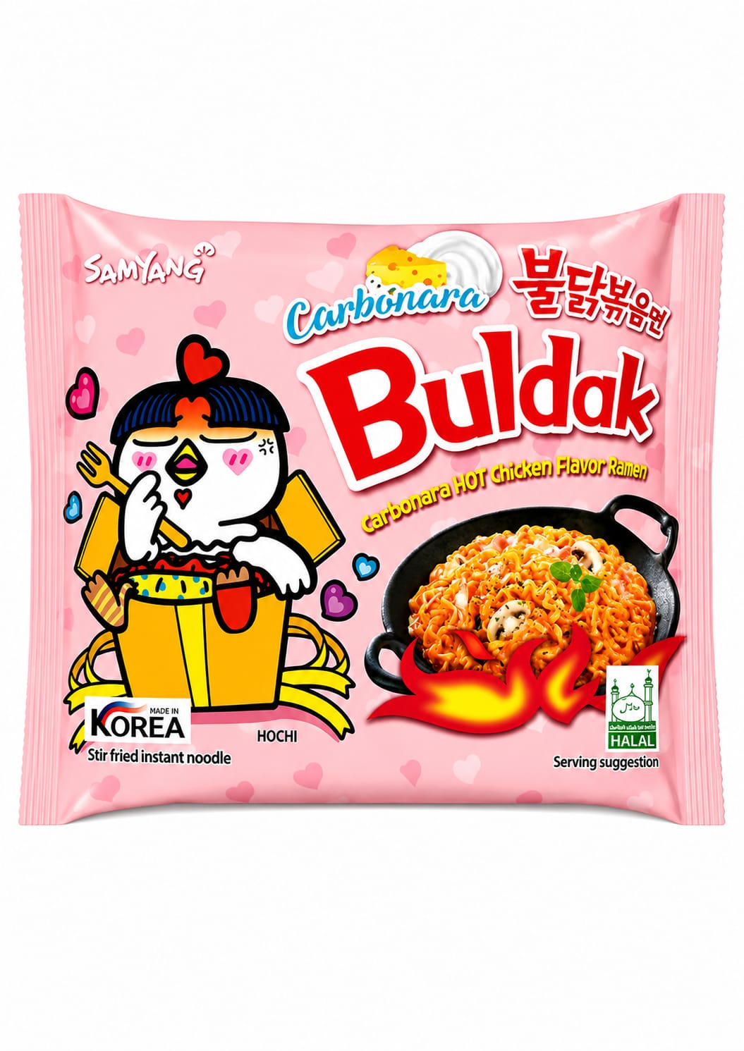Samyang Buldak Carbonara Hot Chicken Flavor Ramen, 130g