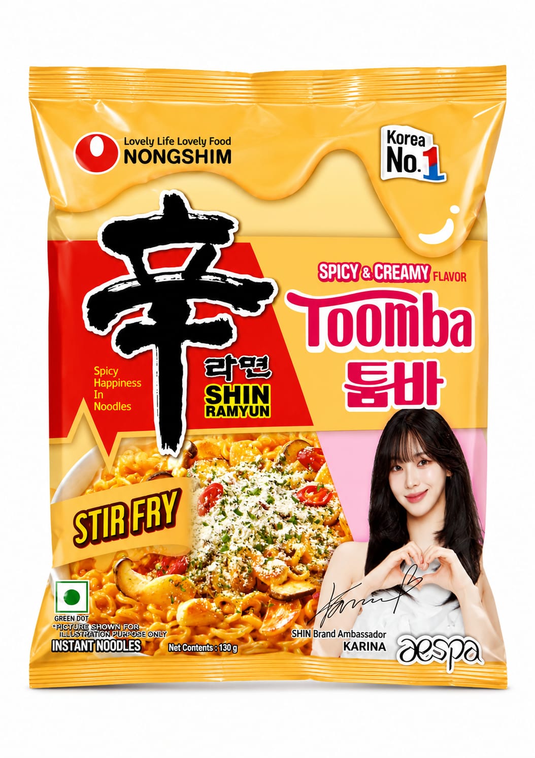 Nongshim Shin Ramyun, Spicy & Creamy Flavor, 137 g