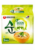 Nongshim Soon Veggie Ramyun, Gourment Mild, 5 Pack