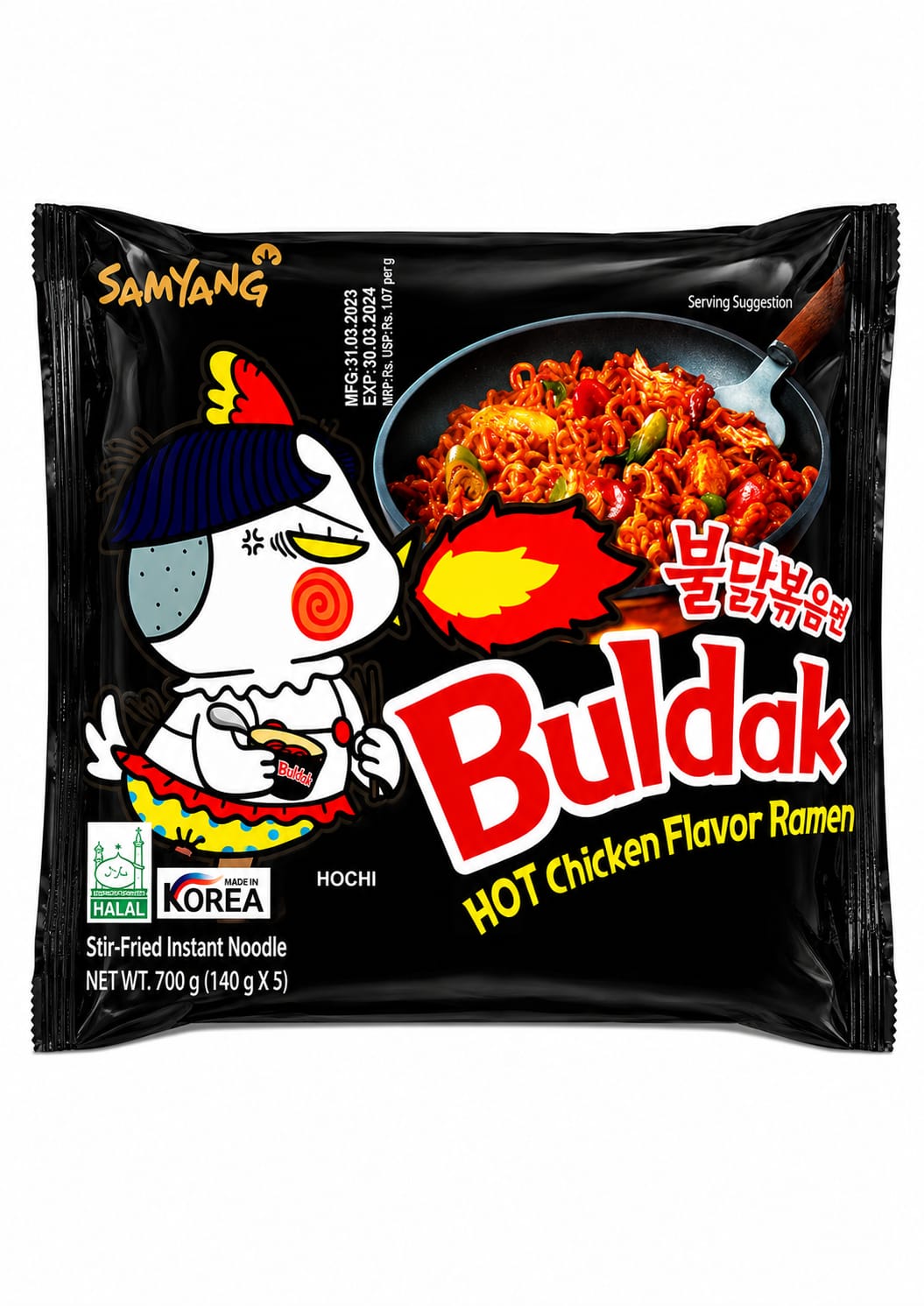 Samyang Buldak Hot Chicken Flavor Ramen, 140g