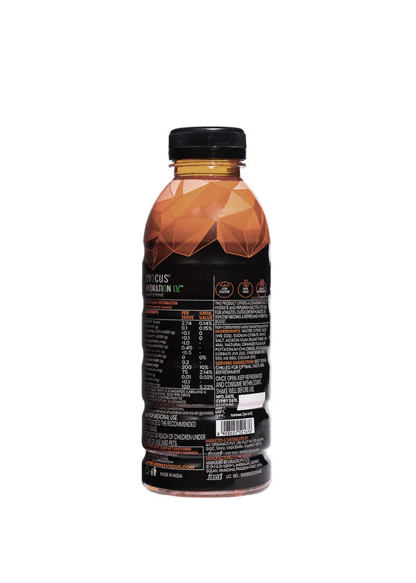 Hydration I.V. Electrolytes Drink - Tangerine (500ml)