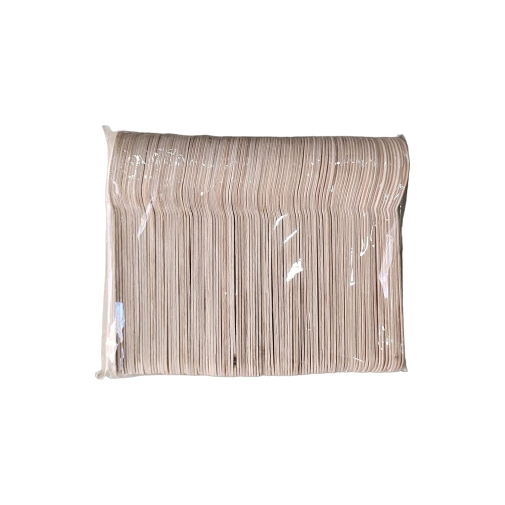 Wooden Disposable spoons, Pack of 100 (Big size)