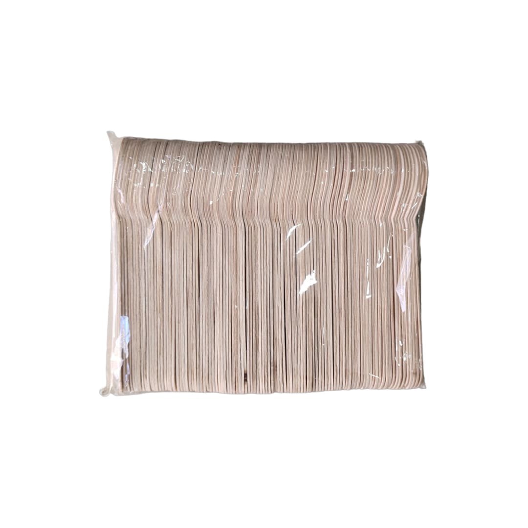 Wooden Disposable spoons, Pack of 100 (Big size)