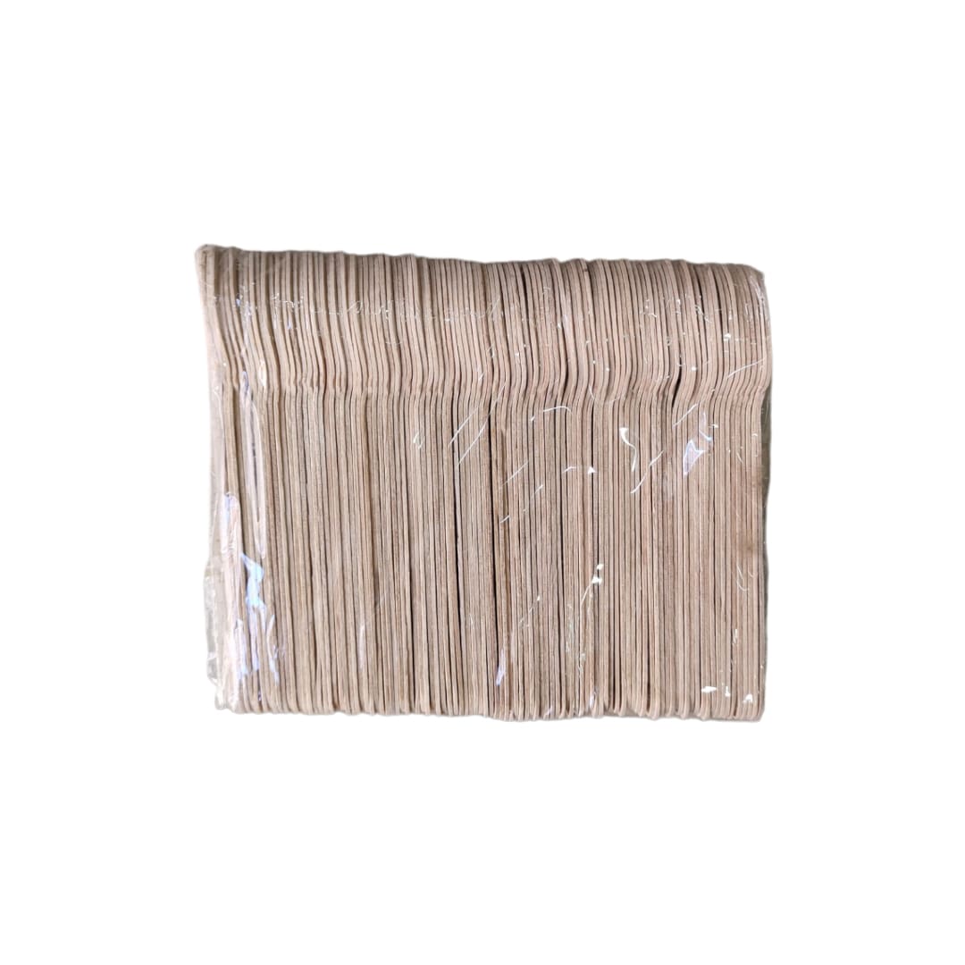 Wooden Disposable spoons, Pack of 100 (Small size)