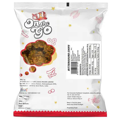 A-1 Chips, On The Go, Bitter Gourd Chips, 200g
