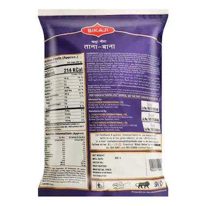 Bikaji Khatta Meetha – Tana-Bana, 418 g 10% Extra