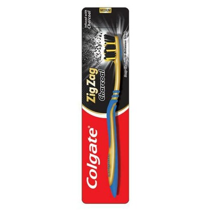 Colgate Zig Zag Charcoal Toothbrush, Medium
