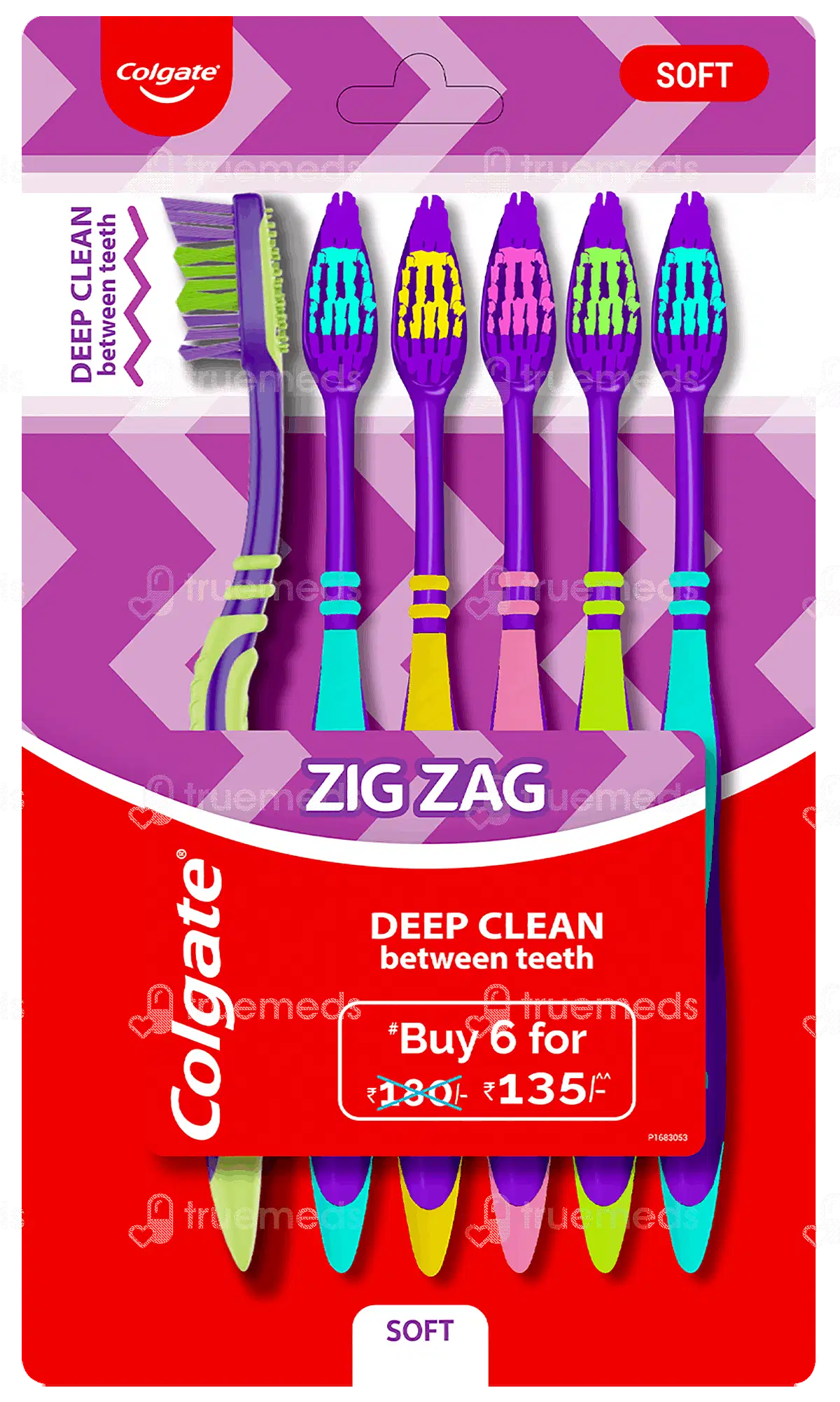 Colgate ZigZag Manual Toothbrush for adults - Pack of 6