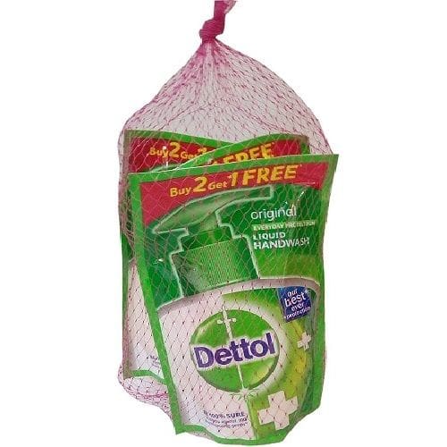 Dettol Original, Liquid Handwash, 525ml (Buy 2 Get 1 Free)