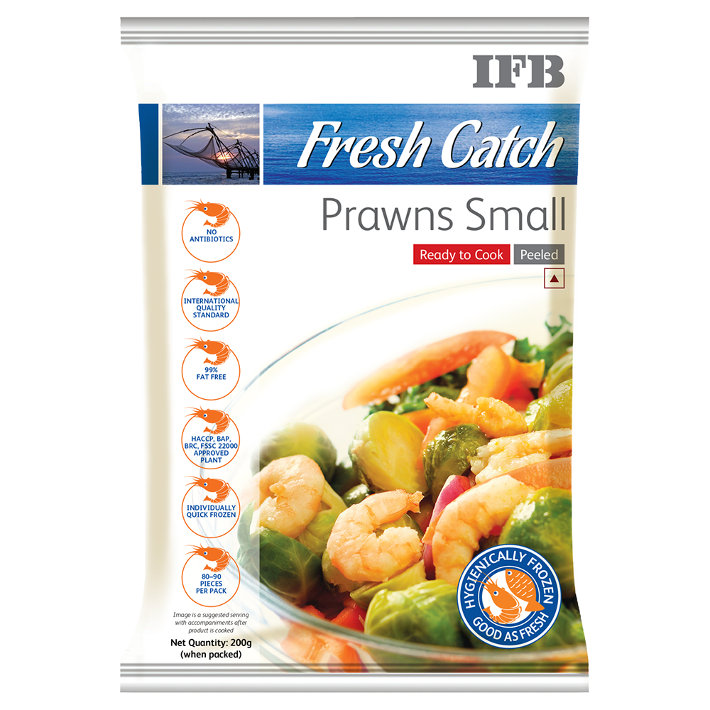 IFB Fresh Catch, Prawns, Small, 200 g