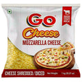 Go Mozzarella Shredded Cheese, 1 kg (Pouch)