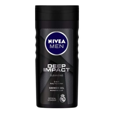 Nivea Men Body Wash, Deep Impact, Shower Gel For Body, 250ml
