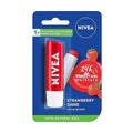 NIVEA Strawberry Shine 4.8g Lip Balm|24 H Melt in Moisture Formula|Natural Oils|Glossy Finish
