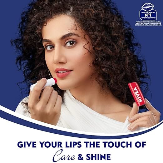 NIVEA Lip Balm, Fruity Blackberry Shine, 4.8g
