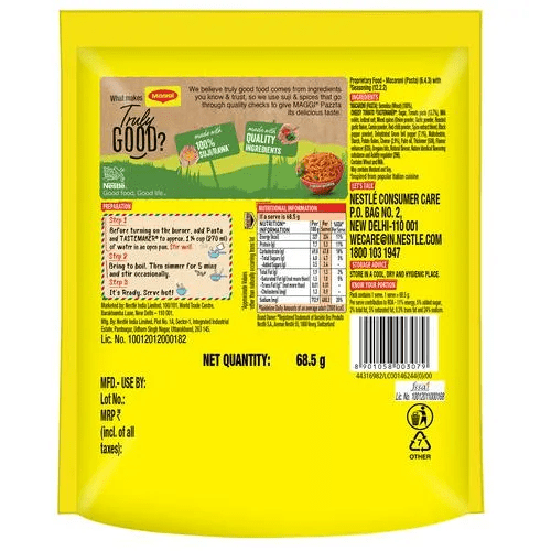 Maggi Pazzta Cheesy Tomato Twist , 68.5 gm