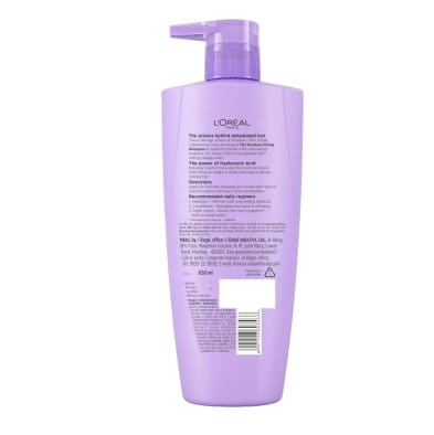 L'Oreal Paris Moisture Filling Shampoo, Hyaluron Moisture 72H, 650ml